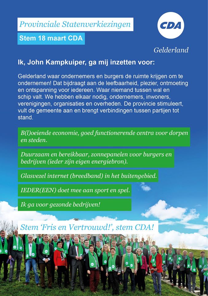 JohnKampkuiper's tweet photo. Flyers en poster voor campagne zijn gereed! @CDAGelderland @CDA_Apeldoorn #stemfris http://t.co/gmOOzdBK7L