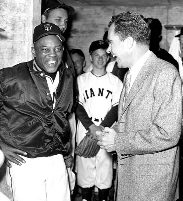 What Did  Willie Mays and Richard Nixon Look Like   Ago 