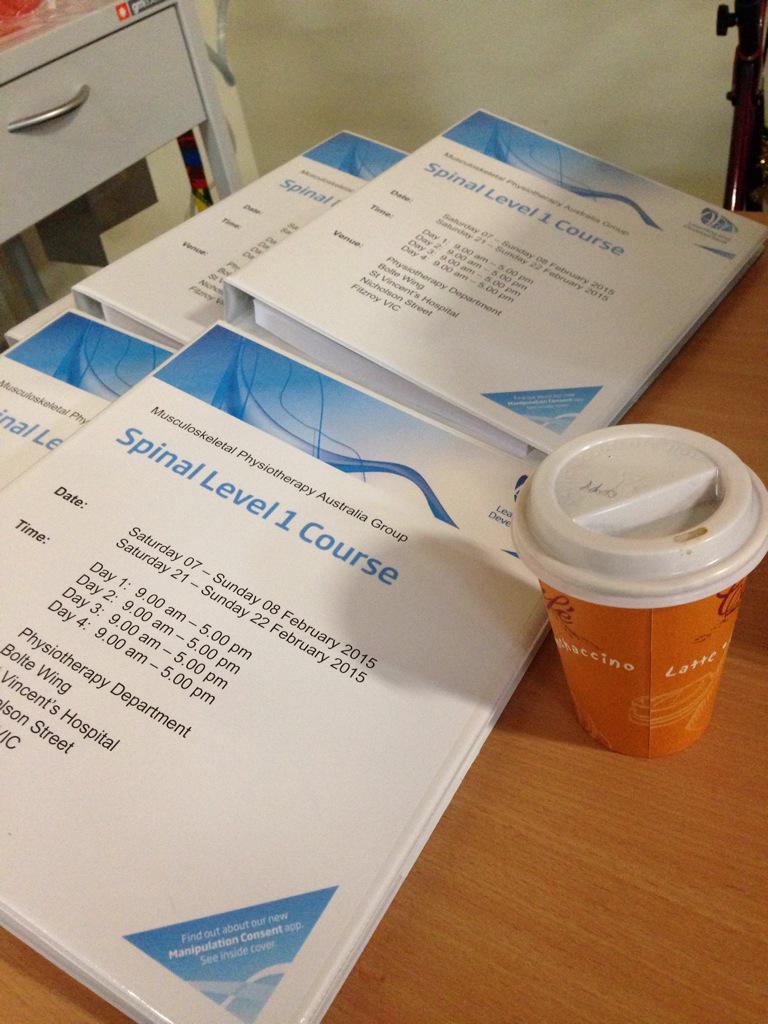 rayner_alicia's tweet photo. All ready for a big day at Spinal Level I @muscphysio_MPA @apaphysio http://t.co/ROkRo0Nosn