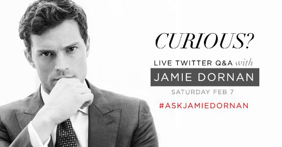 Join #FiftyShades star @JamieDornan for a Twitter Q&A at 1PM PT tomorrow! Tweet your Qs with #AskJamieDornan.