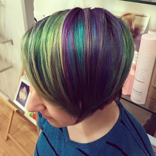 StellaMoshi's tweet photo. multi-colored hair by Katie! http://t.co/KsUfmS4hMv