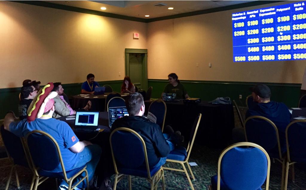 jmikola's tweet image. #PHPJeopardy has begun! #ssp15