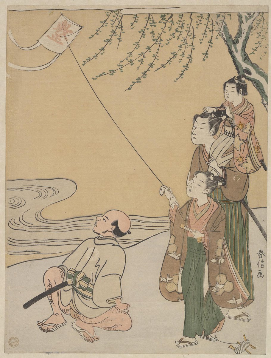 Did you know that today is #KiteFlyingDay? Celebrate with this Japanese print, ca. 1766: met.org/18O9Ldh