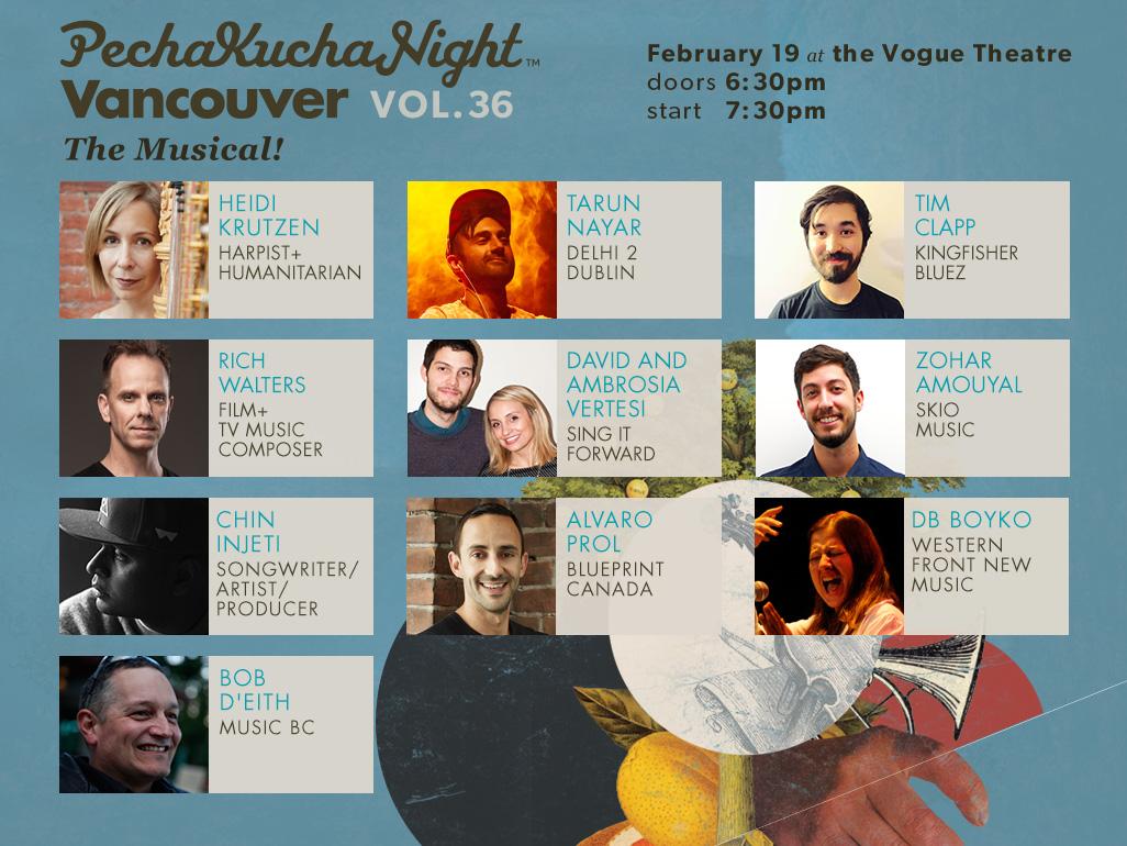 secretstudy's tweet photo. RT @causeaffect: Meet the speakers for PechaKucha Night - The Musical! on Feb 19. Tix at: http://t.co/3JQE5lZXWP http://t.co/JFboafBTqS