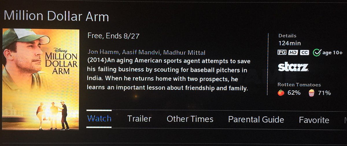 XFINITYSports's tweet photo. Love seeing @mdollararm is available for free with @STARZ_Channel on-demand! That’ll get closer to baseball season! http://t.co/UZkCuD1RGz