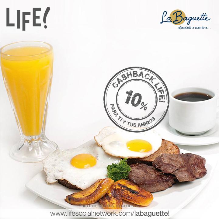 lifesocialn's tweet photo. Visita La Baguette y gana 10% de cashback para ti y tus amigos. Sólo di soy Life! Más info en http://t.co/ihbrhXhiBX http://t.co/5TV5ffB9Ji