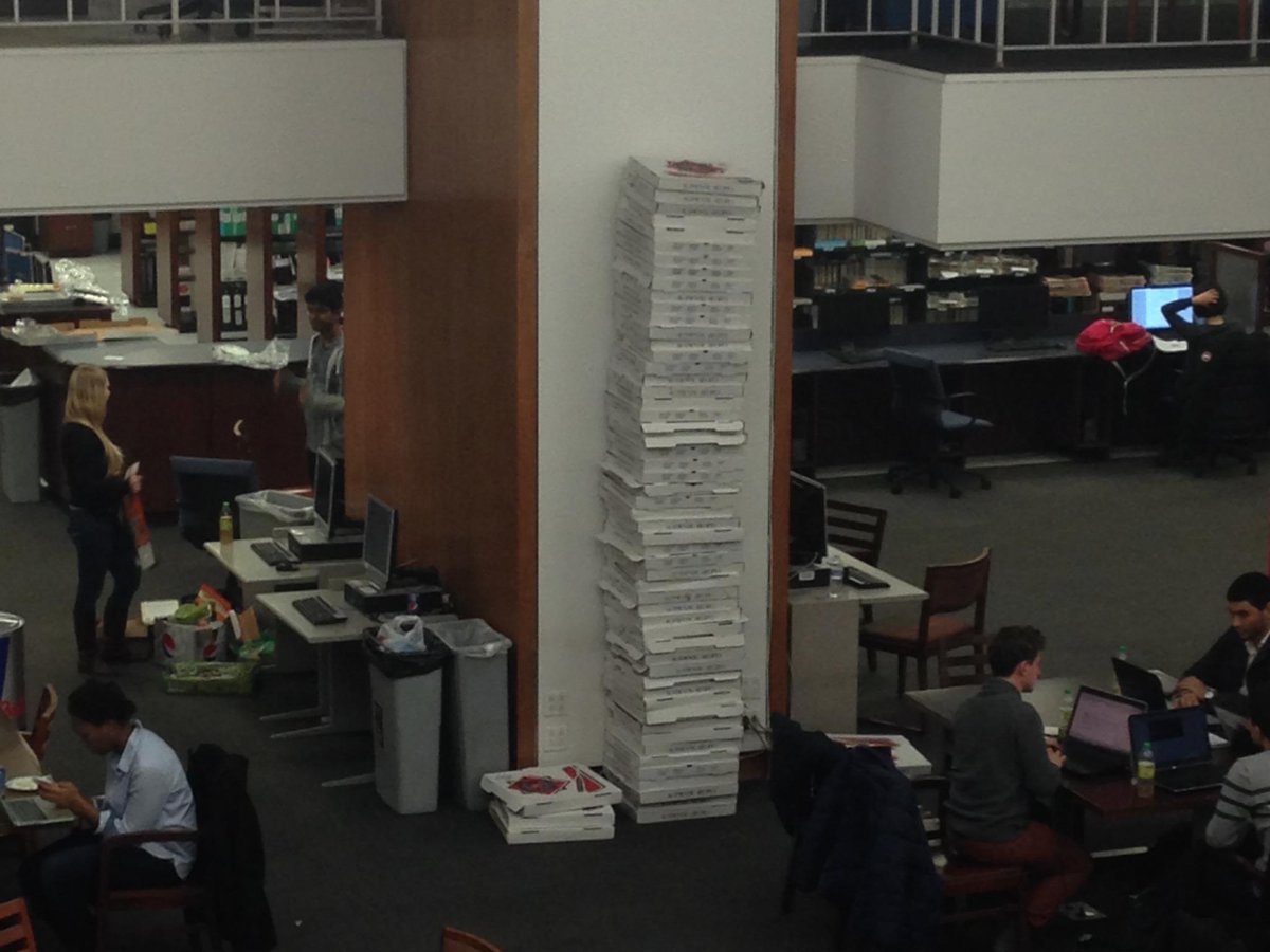 CUSEAS's tweet photo. RT @bwog: So far we have all created this magnificent sculpture. #DevFest #hackwithBwog @adicu http://t.co/zclAAfLsjM