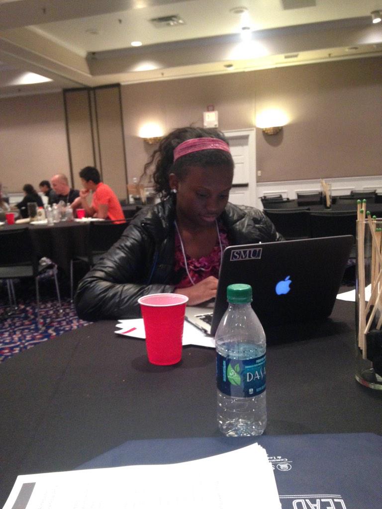 JQMTC23's tweet photo. Freshman @mbjenkins95 working hard at #igniteatcrain @SMU_CEL http://t.co/00zjrRYRoe