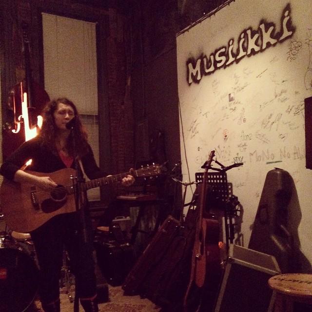 CFRC's tweet photo. Megan Hamilton playin at CFRC's Funding Drive Kick-off Concert @musiikkicafe right now! #YGK #FD15 #CFRCFD #livemus… http://t.co/vXciCxftVz