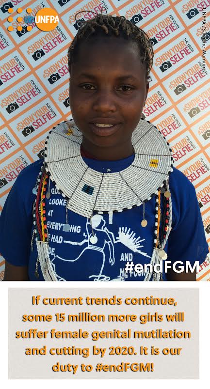 UN_Women's tweet image. If current trends continue,15million more girls will be cut by 2020.We have to protect these girls&amp;amp; #endFGM. v @UNFPA