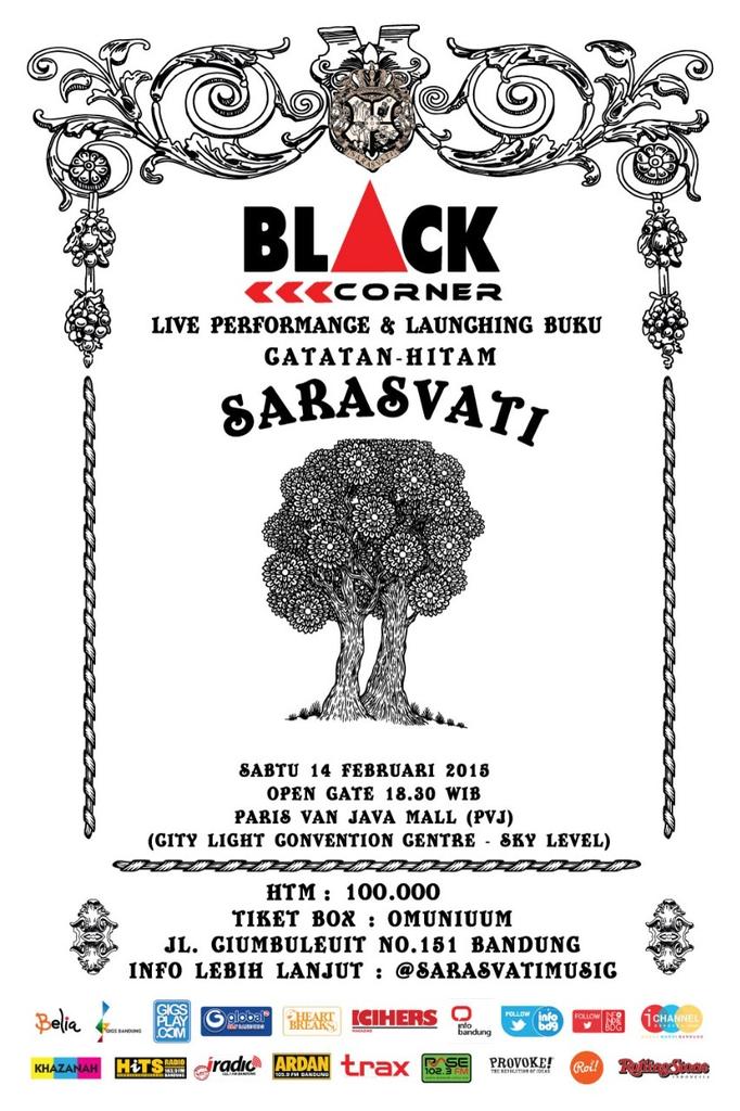 infobandung's tweet photo. 14 Feb! Konser &amp; Launching Buku #CatatanHitam @sarasvatimusic at PVJ Mall. HTM+Buku 100k. Tiket Box: @omuniuum 
http://t.co/ZgbmFuFSht