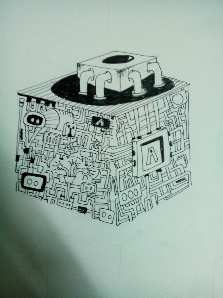 AmeyaNaik9's tweet image. The block #pipeproject #doodle #art #drawing #pen #paper