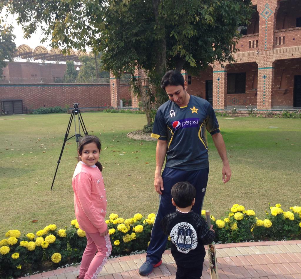 MazherArshad's tweet photo. Just met Saeed Ajmal at NCA. He seems really happy after clearance of his bowling action. Wish him good luck!! http://t.co/HAw21lM0rZ