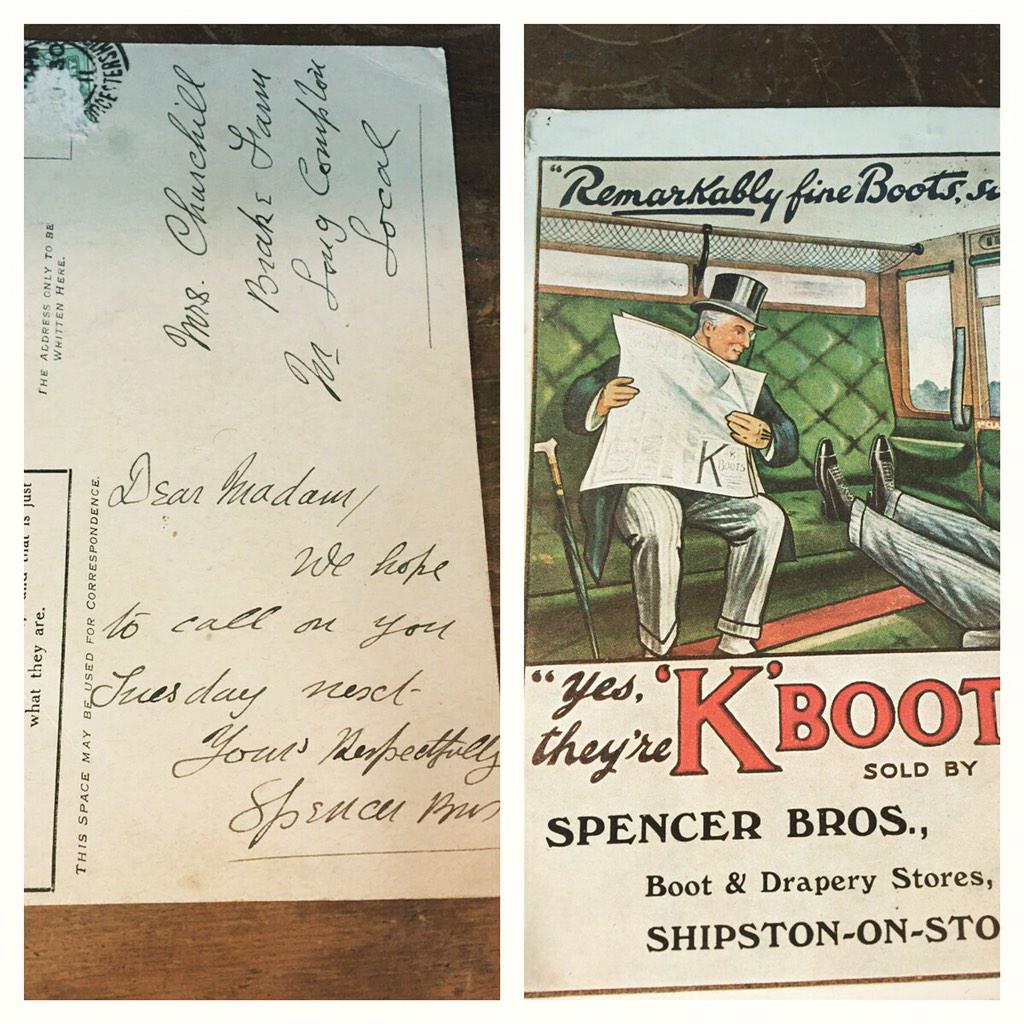 EHSpencer's tweet photo. This postcard is in amazing condition given to us by one of our customers. Written by E.H.Spencer himself in 1930 http://t.co/sZcfFHYQEG