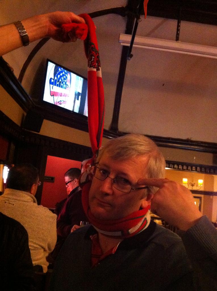 SuperstarsCC's tweet photo. The considered view of ex Chairman @SteveMeyler after the big rugby match. #WALvENG #6Nations #BestTeamWon http://t.co/jUA85wCKcx