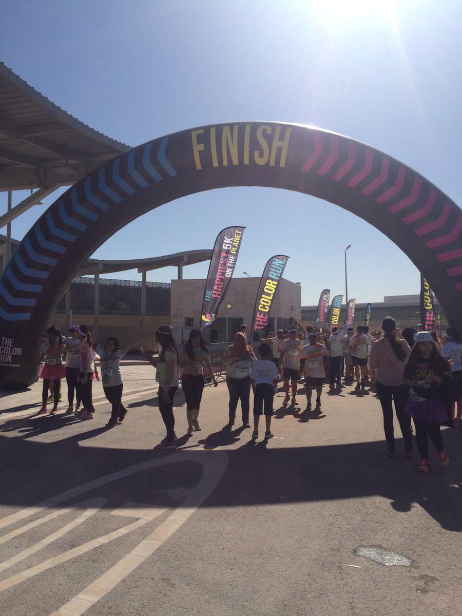 QF's tweet photo. Great effort by all at #TheColorRunQA today. Keep up your healthy lifestyle all year with @SahtakAwalan. #Qatar #Doha http://t.co/ZDKD45JrlF