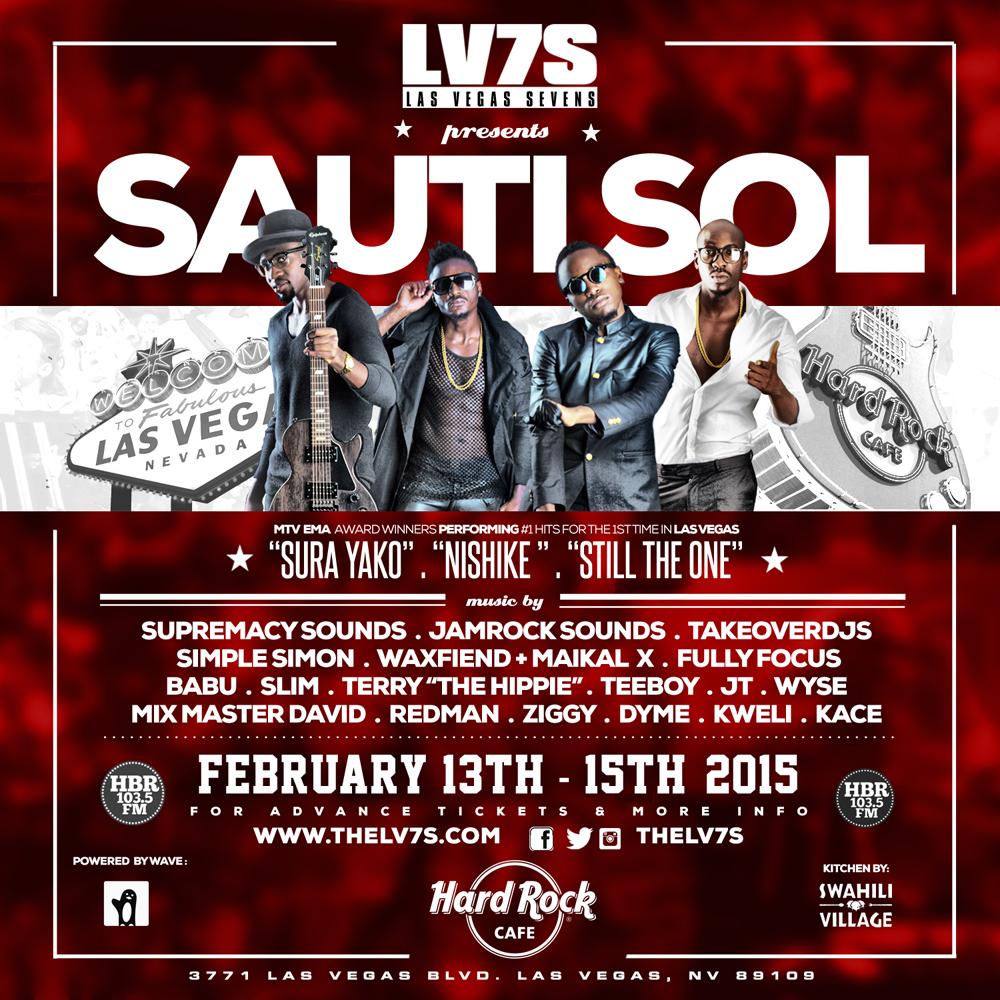 sautisol's tweet photo. This Feb! #HardRockCafe
#SautiSol #TakeOverDjs #JamrockXXL #SupremacySounds http://t.co/XcWWhY9Erj http://t.co/guQ8CtwlAB