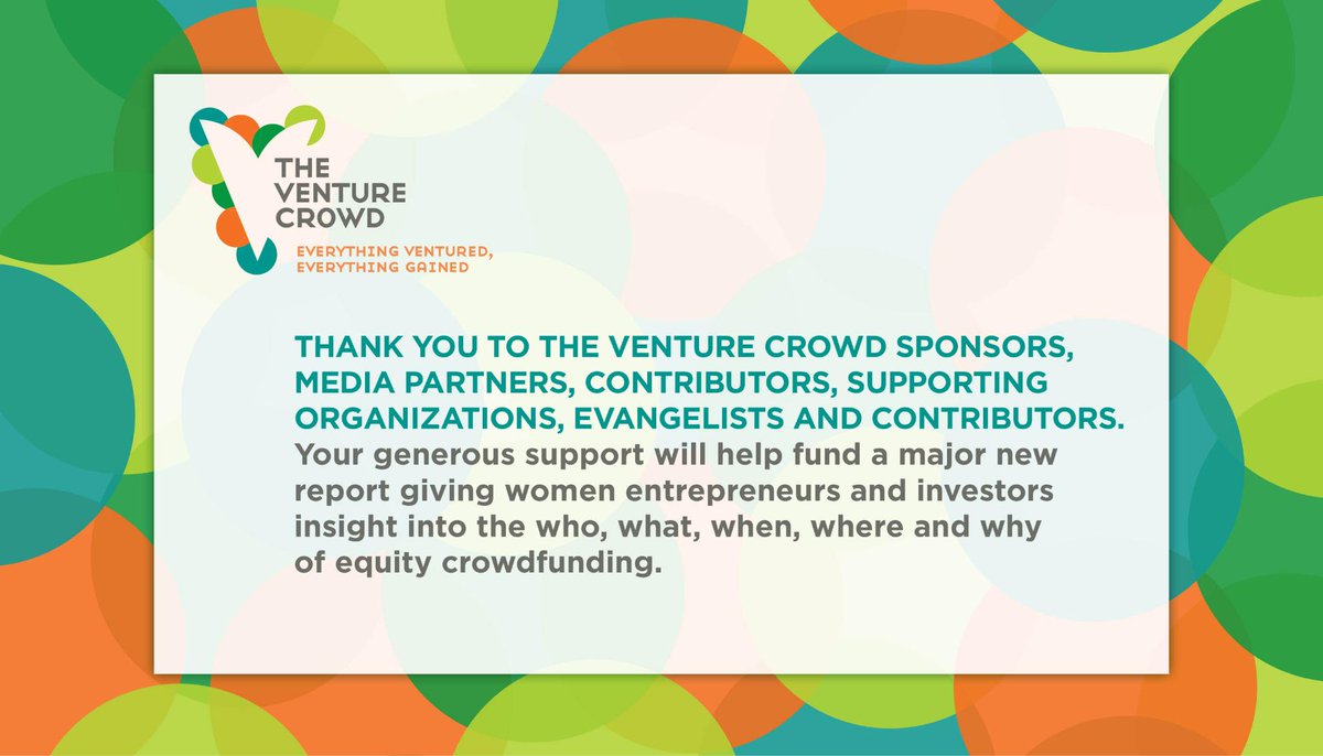 Ventureneer's tweet photo. TY2 #TheVCrowd sponsor: @KayleneMathews @NinaKaufman Get updates>equity #crowdfunding http://t.co/VJX45ognH4 http://t.co/yWI6vJiIB8