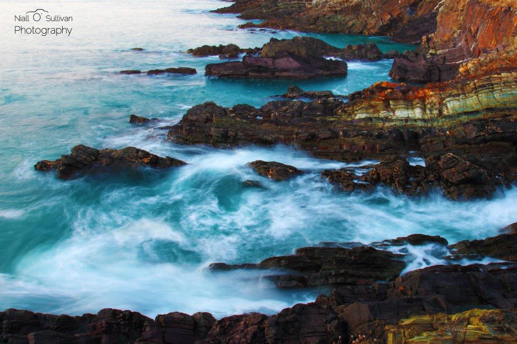 Failte_Ireland's tweet image. Wild and rugged like the #WildAtlanticWay @pic_kid: RT Colours of the Atlantic Ocean at Galley Head, West #Cork #ttot
