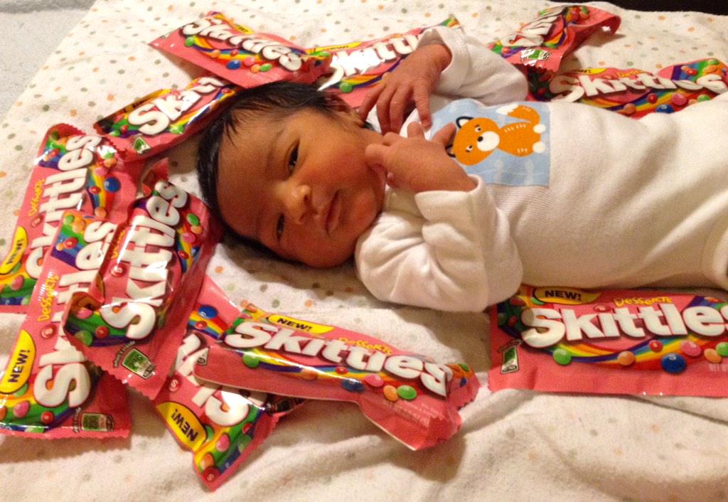 SingletaryAd's tweet image. Pink skittles for my new little girl!!! #babyskittle #ihaveproblems #cj2k15 #thatskittlelife