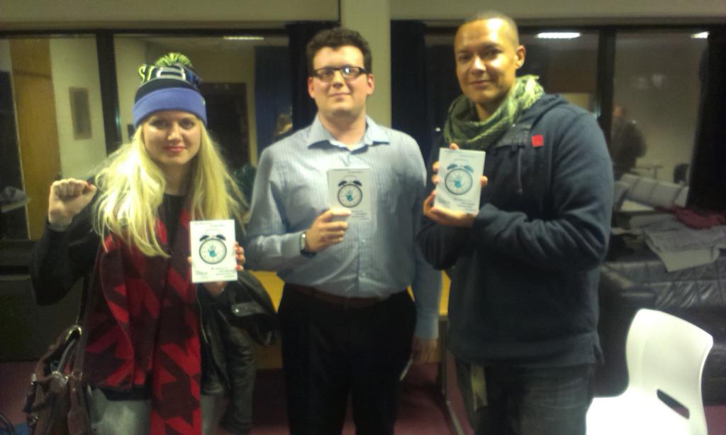 UnisonUEA's tweet photo. Norwich South candidate @labourlewis shows his support for @UnisonUEA campaign for a living wage! http://t.co/4GW6I7hWQN