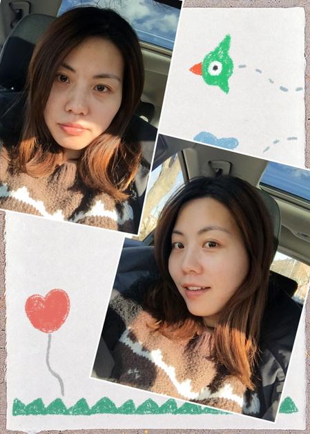 角度不同，完全是两个人。