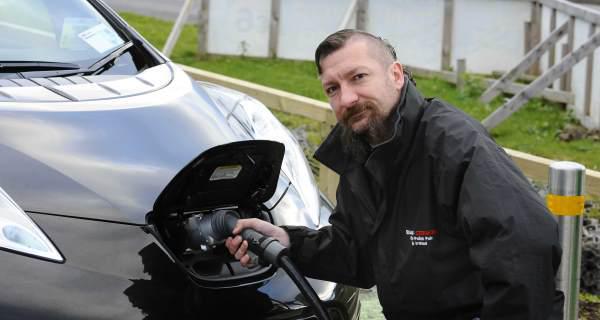irishexaminer's tweet photo. Meet the driver of Cork’s first electric taxi http://t.co/3X6FVCIWM6 (DOD) #drive4zero http://t.co/vqjgYcnWv4