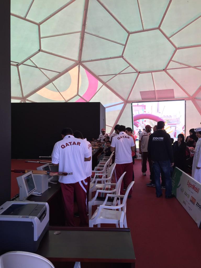 qatar_olympic's tweet photo. Today's activities & events are well underway at the QOC #SportVillage! Come and join in the fun! #QNSD2015 #FEB_10 http://t.co/q8KuRh1wLK