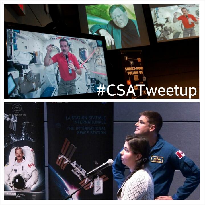 LAismylady's tweet photo. #OTD Feb 7, 2013 best day of my life traveled to @csa_asc Spoke with @Cmdr_Hadfield on #ISS #CSATweetup Made friends! http://t.co/xddFsI8843