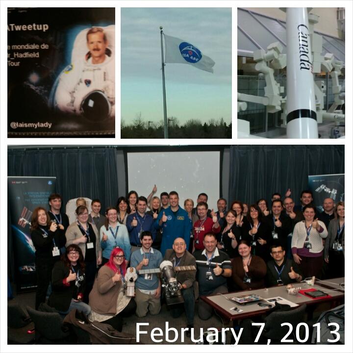 LAismylady's tweet photo. #OTD #CSATweetup Met awesome people @csa_asc tried my hand at #Canadarm2 Simulator Met @Astro_Jeremy #GreatMemories http://t.co/88RjTscq6y