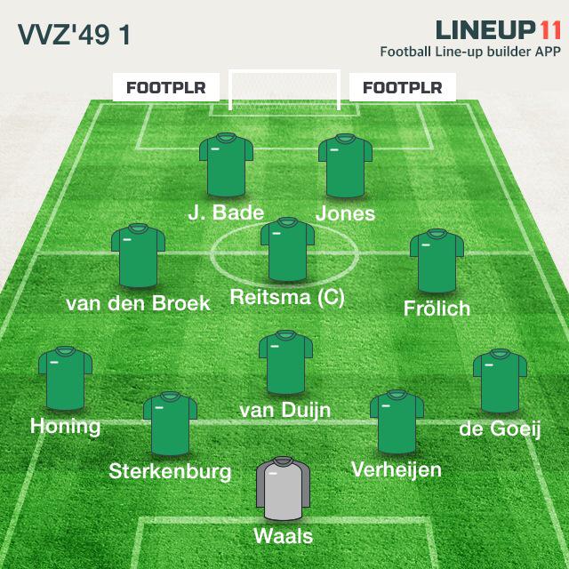 svVVZ49_1's tweet photo. Opstelling @svVVZ49_1; #vvzeem http://t.co/5k7RgpNN7P