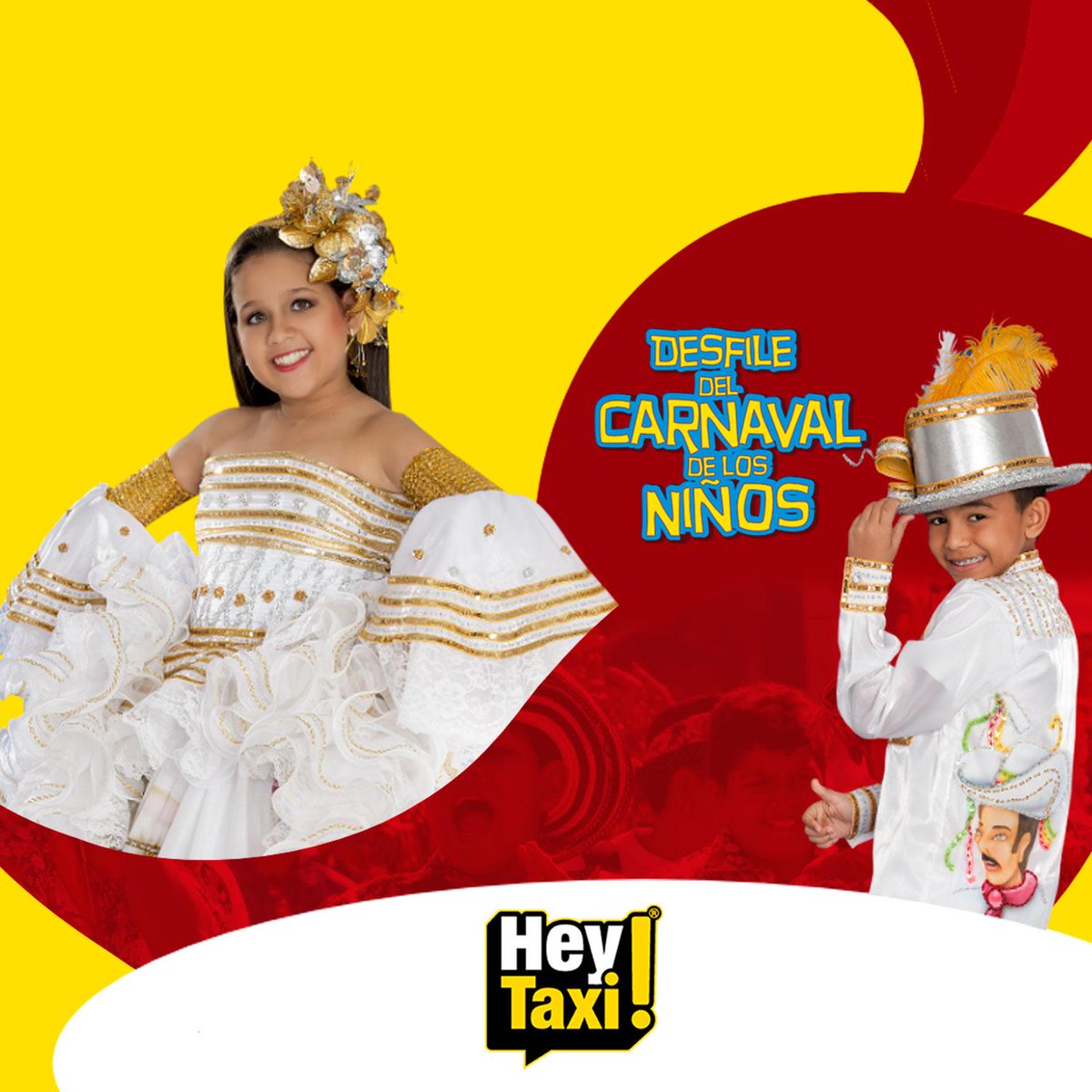 HeyTaxiCol's tweet image. Carnaval de los Niños. Toma tu celular y pide tu taxi con nosotros para que vayas tranquilo y seguro con tu familia.