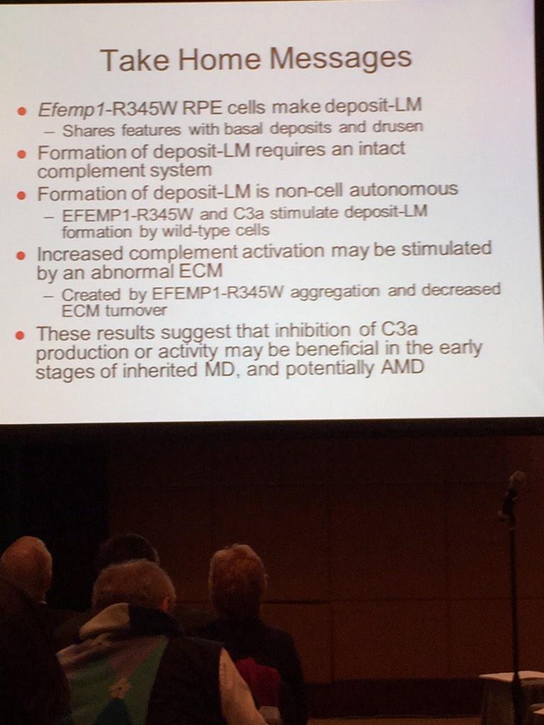 RetinaToday's tweet image. #TakehomePoints from Eric Pierce, MD, PhD, at #Angiogenesis2015.