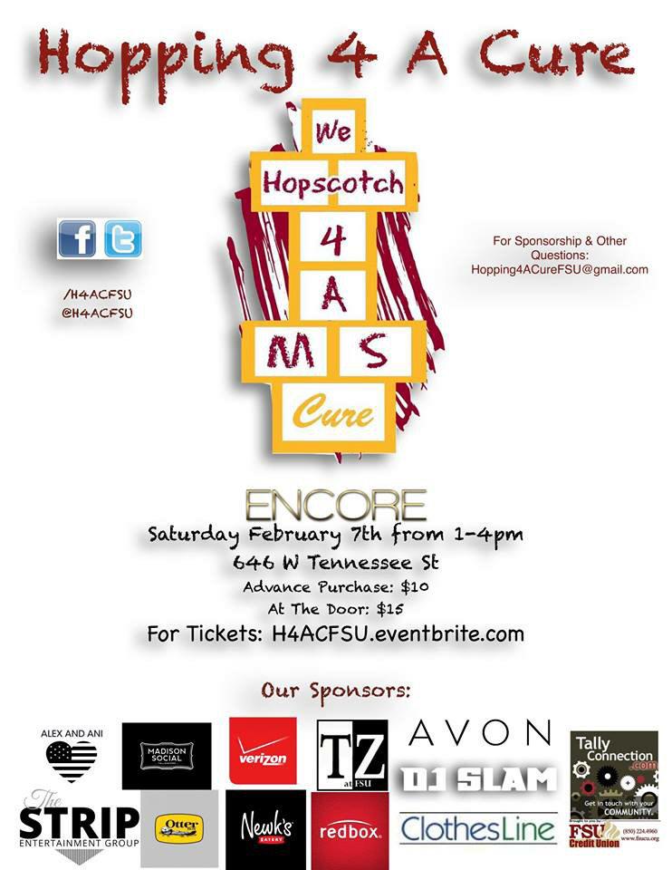 H4ACFSU's tweet photo. Get your hopscotch shoes on because today's the day! See you at Encore at 1pm! http://t.co/6rpa56yk8d