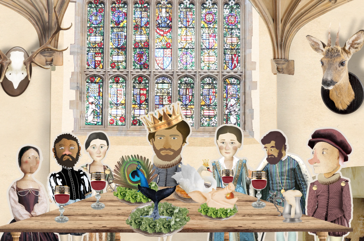 gingersnapteam's tweet image. Porpoise and peas or roast pheasant anyone? Henry VIII certainly did like his banquets. #tudors #sharedadventures