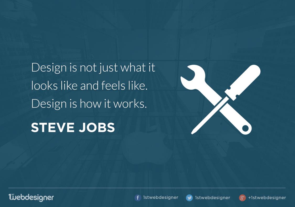 1stwebdesigner's tweet image. Nothing like a good Jobs quote to get us motivated!
