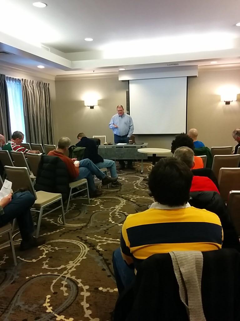 nerugbyrefs's tweet photo. Back to Fami (El Presidente) discussing the @NERFU1 Cup being hosted earlier this year due to Yachts #NERRSAGM http://t.co/Hs8tzKsrwU