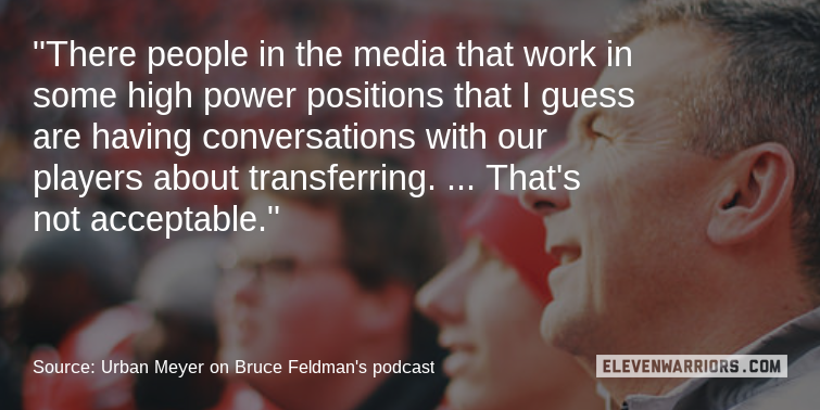 11W's tweet photo. Urban, speaking to @BruceFeldmanCFB, with stern words about recruitment of Braxton Miller. http://t.co/BA04UoTNkX http://t.co/lTRicrMqJ9