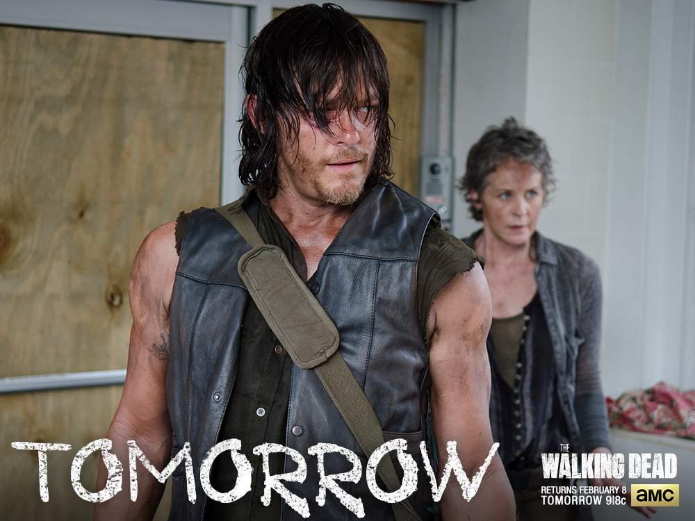 WalkingDead_AMC's tweet photo. #TWDisBack tomorrow. #TheWalkingDead http://t.co/do0Mwy0Z35