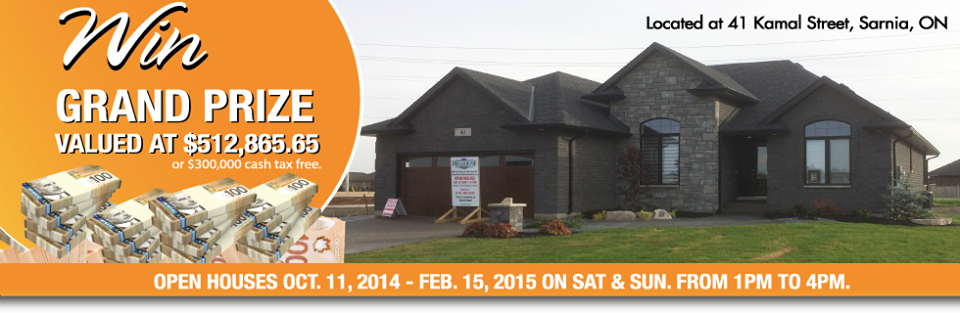 Less than 100 tickets are left for the Dream Home!  Open house from 1pm-4pm today. <a href="/BWHFoundation/">BWH Foundation</a> #sarnia #dreamhome