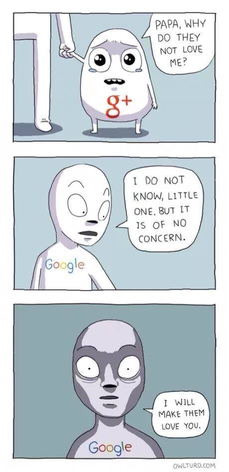 meaganbertoni's tweet image. Google+ just wants some love too. #googlefun #googleplus