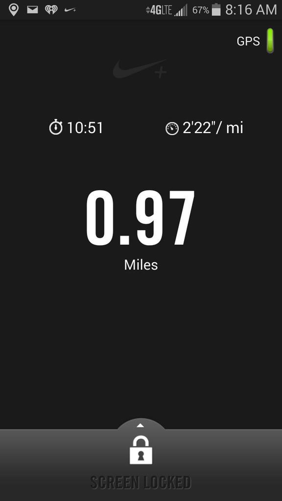 rainabolander's tweet photo. @NikeSupport I have done everything asks of me from my end and this run is from this morning, pace still not accurate http://t.co/qqIyrDpuo4