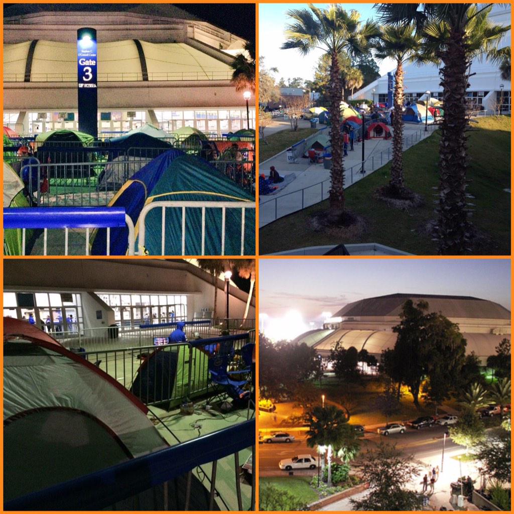 Shout Out To Fans Who Camped Out Overnight For Tonights Game. Best Fans In The Country! @MBKRowdies #GatorNation