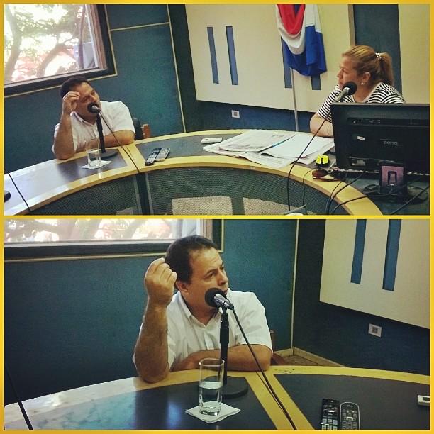Universo970py's tweet photo. #Insta970 En #ConsultaMédica Milciades Silvero de #Indufar acompañó a @pereiracelsa http://t.co/Jqy3nWPlos http://t.co/RInXmU5Ssv