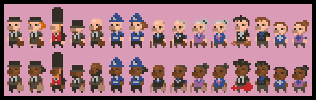 curlyw42's tweet photo. Trying out some people #pixelart #screenshotsaturday http://t.co/wHhJQ5n74Z
