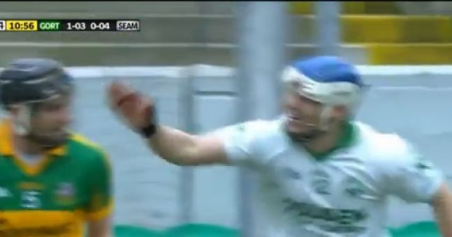 SportsJOEdotie's tweet photo. VIDEO: TJ Reid really enjoyed telling his marker he scored a goal for Ballyhale today #Boss 
http://t.co/zdZH5FBN1b http://t.co/JwljQtVf4Q