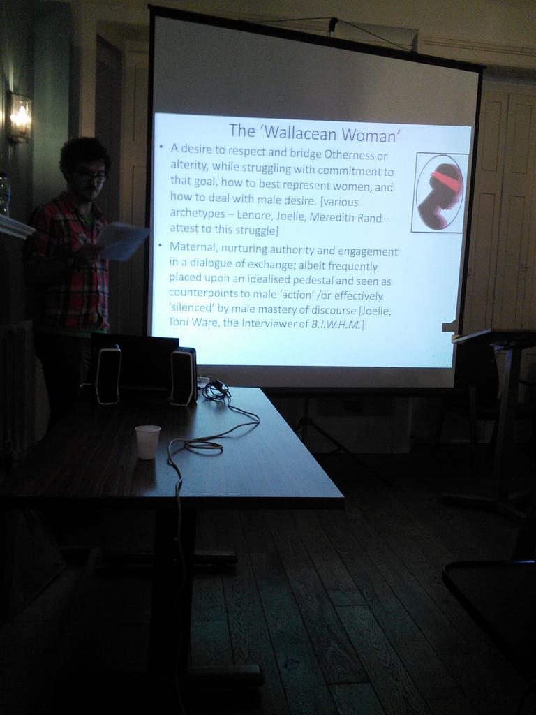 contemporaryfic's tweet photo. Mattingly defining the Wallacean Woman; #funthingsbbk http://t.co/LLTyKRmhbg