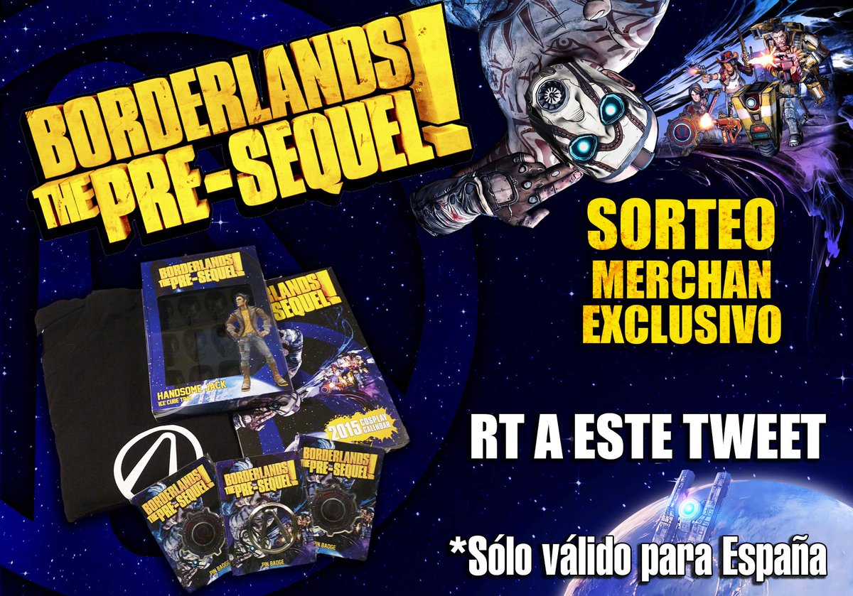 LadyBossGames's tweet photo. Quiero un pack de merchan exclusivo bien zukulento de #BorderlandsThePreSequel ! :D http://t.co/OdYKlr1u3W http://t.co/wGV9EAcElm