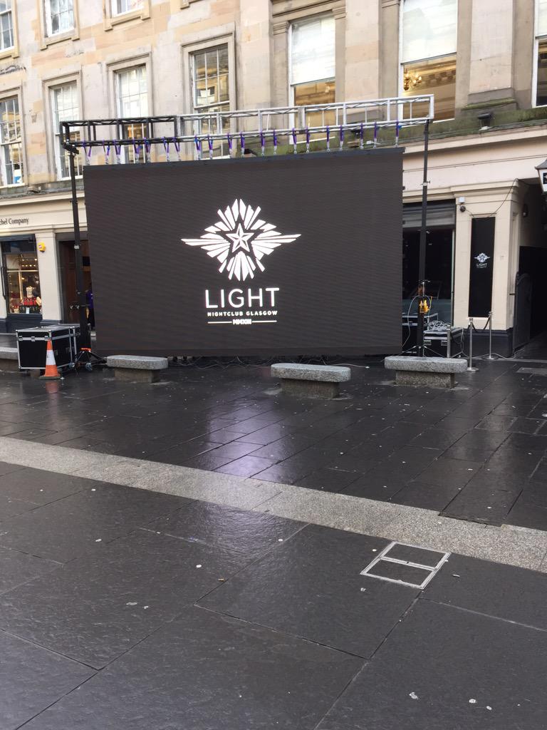 ConlonMartin's tweet image. Everything ready to go @LightGlasgow roll on 10pm. @waynelineker and the crew are going to help throw a massive party