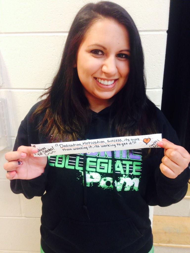 northville_pom's tweet image. Coach Erica's inspirational quote from yesterday! she wanted to share her fav quote with nvp #2practices #Urrca 💘